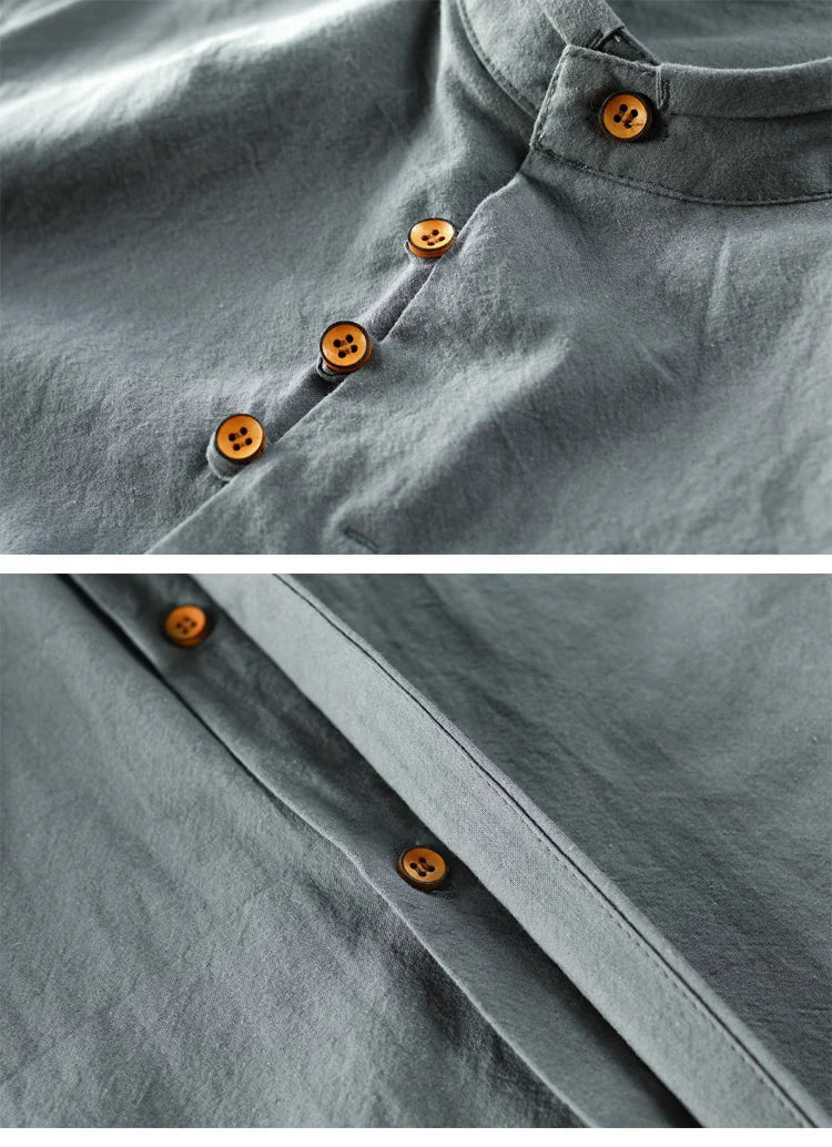 Premium Grandad Collar Shirt