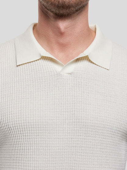 FlexKnit Active Knitted Buttonless Polo